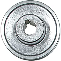 Ribitech 1639-0 polea hecha de aluminio- diámetro 80 mm